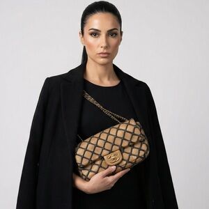 CHANEL•Limited Edition Canebiers Flap bag •